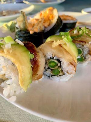 Veggie Dragon roll. Yum!