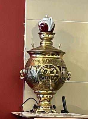 Giant Samovar at Kourosh Restaurant