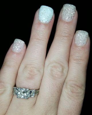 Dip powder nails done today 12.14.2018