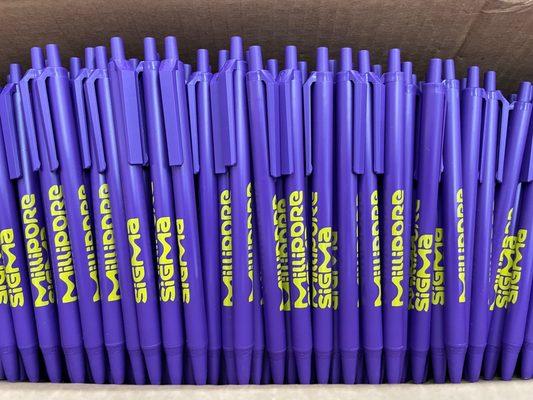 Pens are a great way to advertise your business. We have all types of styles and color combinations to choose from.