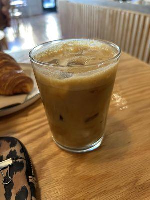 Iced oat milk latte