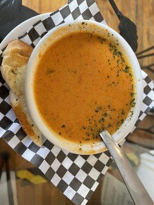 Cup of tomato bisque