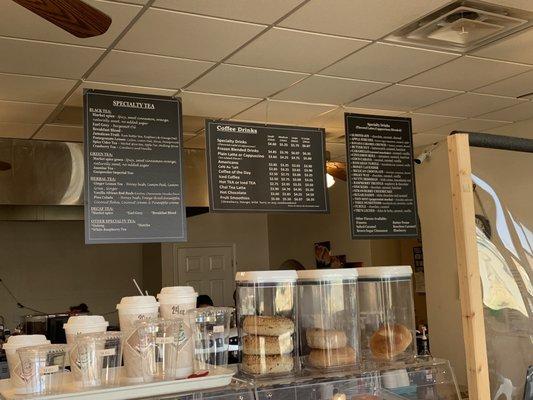 Coffee and specialty drink menu