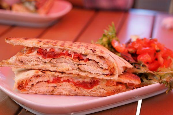 Fire Grilled Chicken & Roasted Peppers Panini