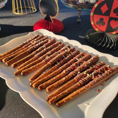 Chocolate covered pretzels