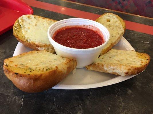 Garlic bread with cheese