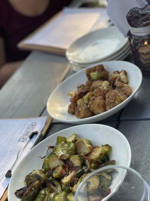 Bacon Brussels and General Tso's Cauliflower