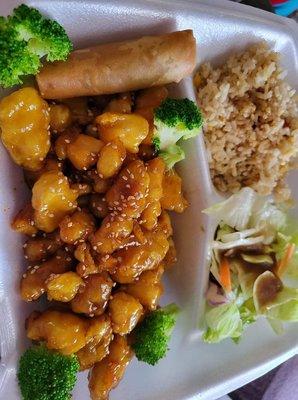 Take home sesame chicken. Yummmm