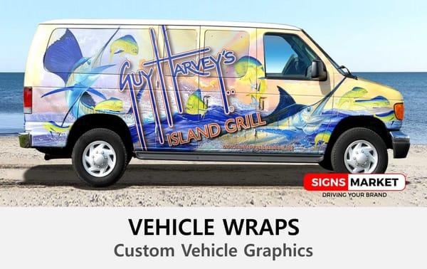 Custom Vehicle Graphics - http://www.signsmarket.com/products/vehicle-decals