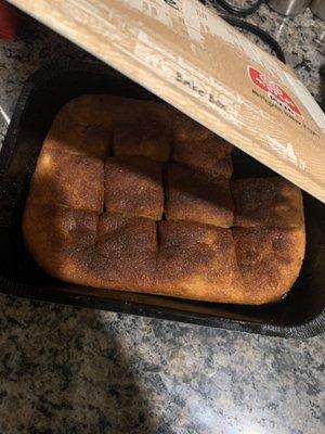 Burnt CinnaSquares with NO ICING. GROSS!!