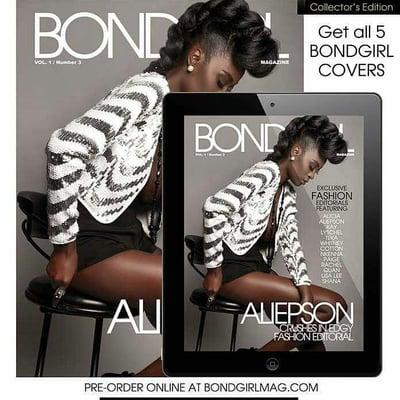 my model made the cover!  Glamorous Hair By Malika