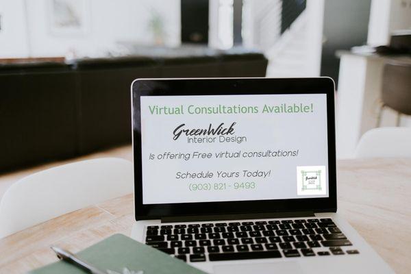 Virtual consultations and decor guidance available.