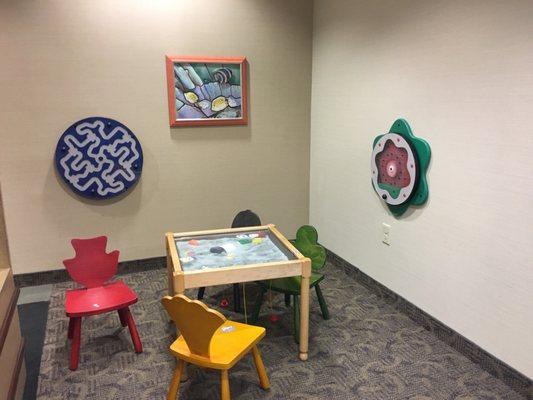 Kids play area for the pediatric side