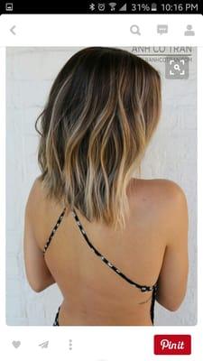 What I wanted (cool tone blended ombre)