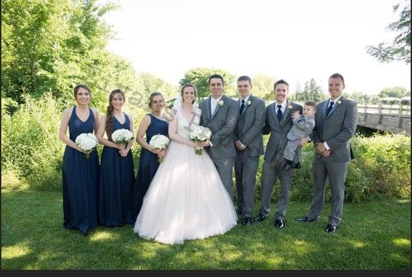 Great looking bridal party thanks to Formally Modern Tux!