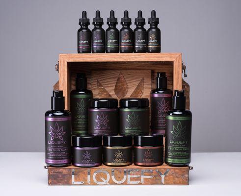 We offer CBD tinctures and CBD infused topicals for skincare