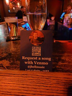 Great idea to request a song since I never cash