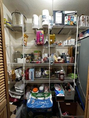 Everything in this pantry I was quoted for, and it was left behind