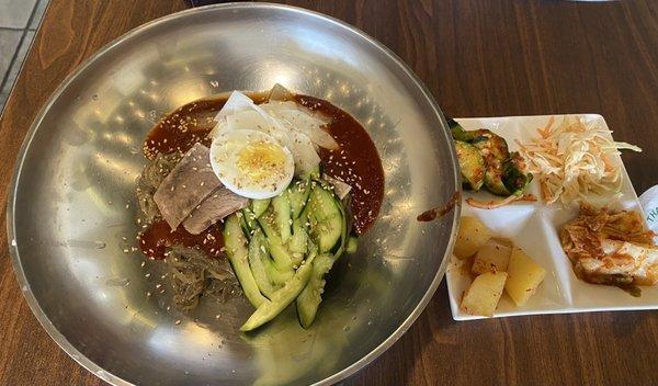 Bimbim Naengmyun- cold buckwheat noodles with spicy sauce