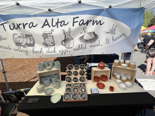 Tierra Alta Farms - Pottery, duck eggs, rabbit meat, and honey