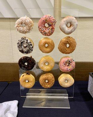 Donut wall catered in for our meeting.