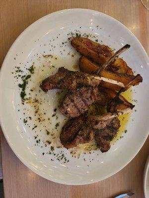 Lamb rack with potatoes($35)...