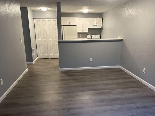 Living room/kitchen at move out