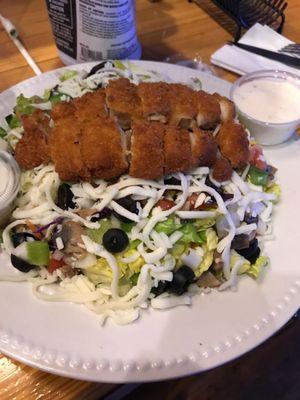 Check out these fresh salads at the Betsy.  Crispy chicken Salad.