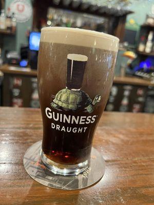 Guinness on tap