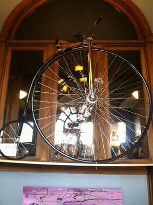 Beautifully restored 1887 Penny Farthing. Not for Sale.