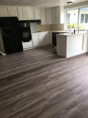 Paradigm: Our new 100% waterproof laminate floor. It looks just like Hardwood and nobody can tell the difference.