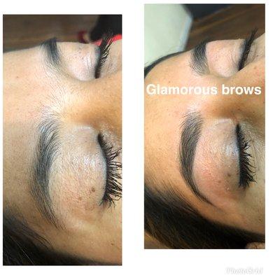 Wow glamorous brows threading is an art