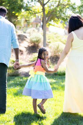 Outdoor family birthday photos