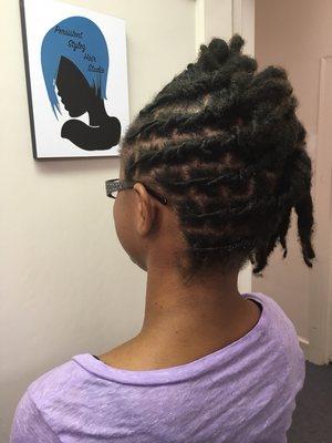 Locs Updo