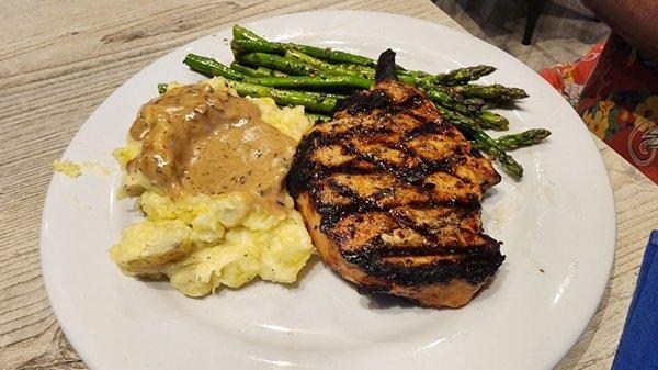 Pork Chops with 2 sides