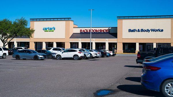 Parking Lot Entrance with Signage