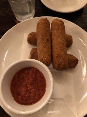 Mozzarella sticks - so filling.