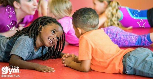 Making new friends at The Little Gym