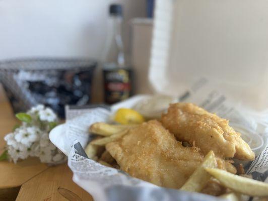 Cod fish and chips