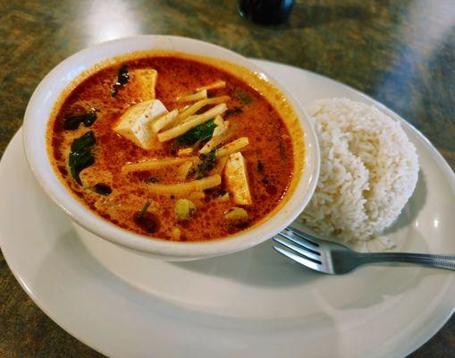 Red Curry with rice