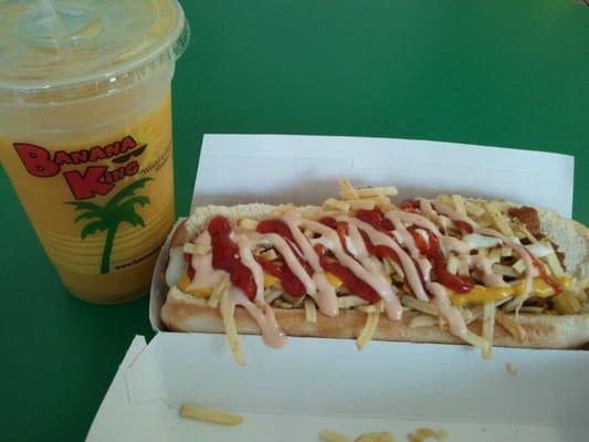 Colombian hot dog.