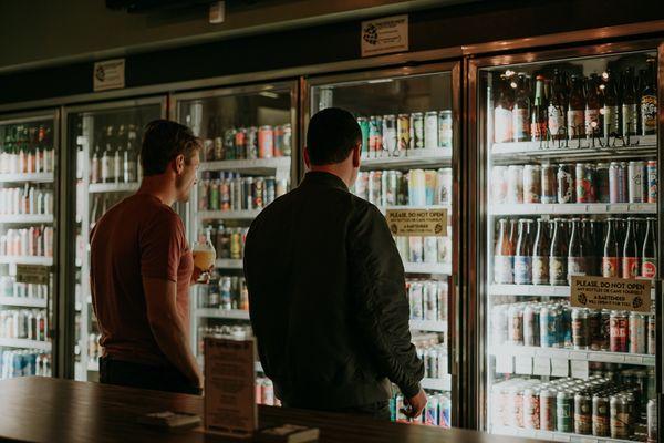 Wide selection of beers