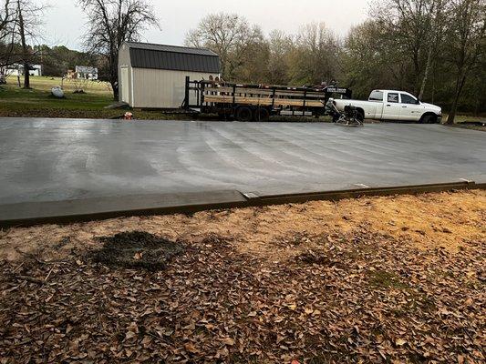 A slab completed by Sanchez Concrete, LLC