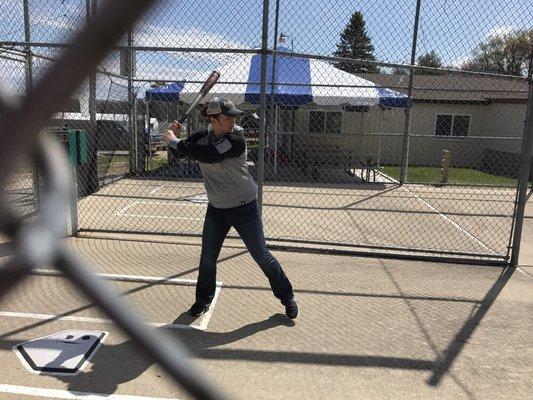 Batting cages - we provide bats & helmets