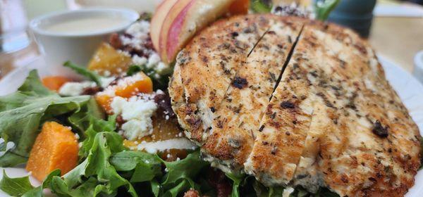 Harvest salad with grilled chicken