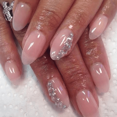 Acrylic with Gel Overlay @ Onyxx Salon