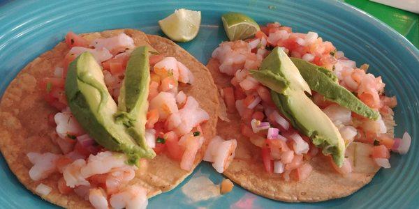 Shrimp Ceviche Tostadas