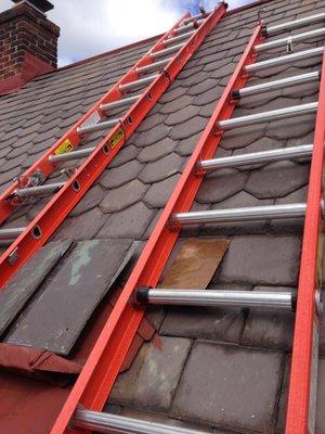 Slate roof repairs in Swarthmore, PA 19081