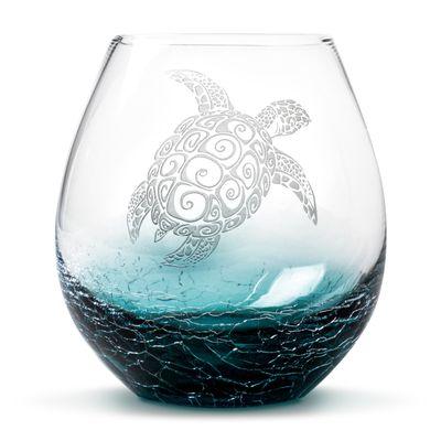 World's most beautiful sea turtle wine glass!