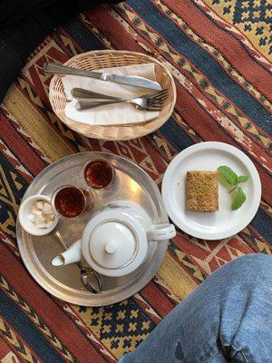 Tea and baklava